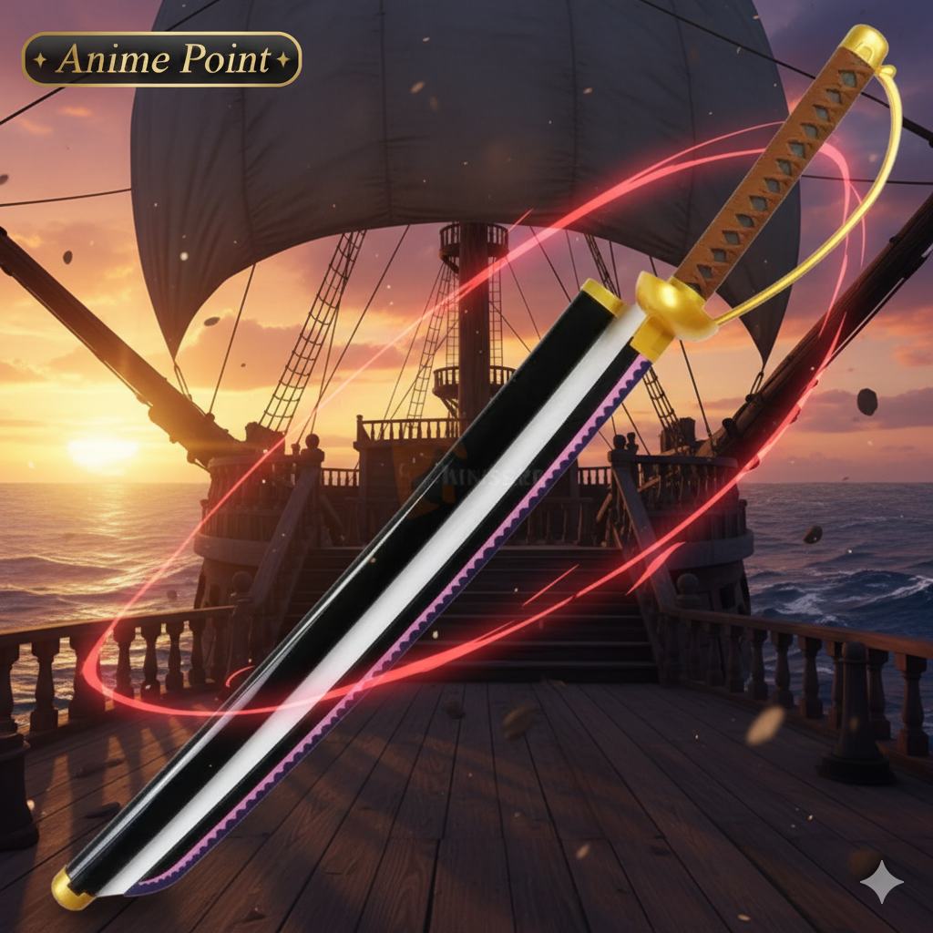 Gol D. Roger Wooden Katana – 104cm One Piece Replica Sword (With Sheath)