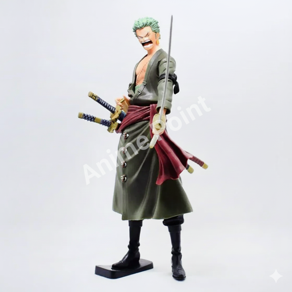 One Piece Roronoa Zoro "Three Sword Style" Battle Version Collectible Figure - 28cm