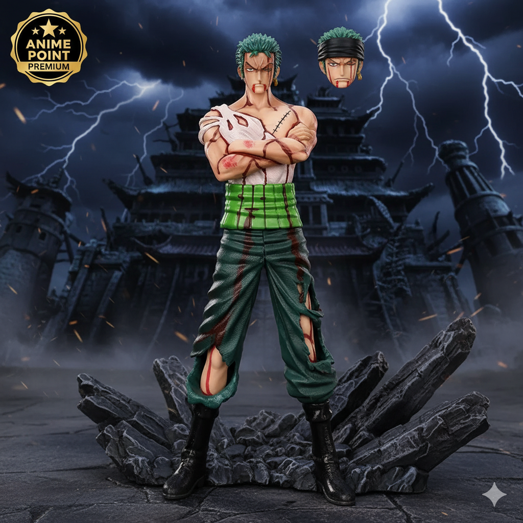 ⚔️ One Piece – Roronoa Zoro Standing Figure 28.5cm (Double Head)