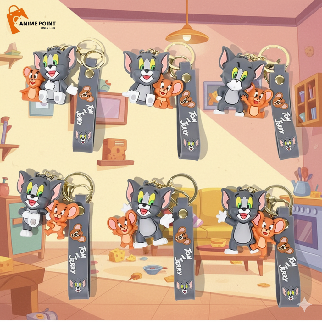 🐭 Tom & Jerry Attached 3D Keychain (Each ₹150)