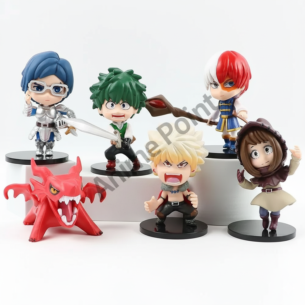 My Hero Academia Fantasy Edition Chibi Action Figure Set - 6 Pieces
