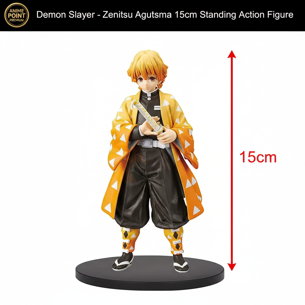 Zenitsu Agatsuma Standing Action Figure – 15cm