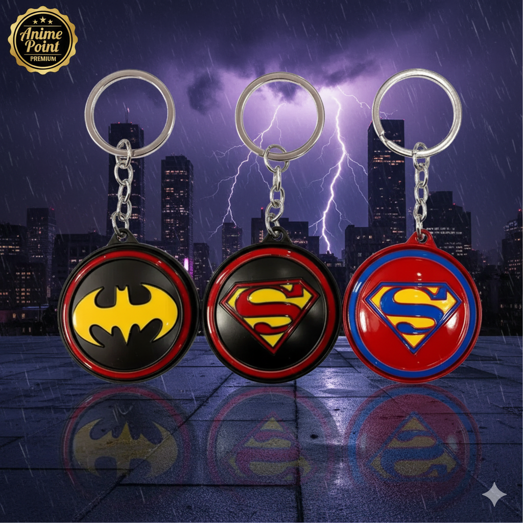 π¦ΈββοΈ Superhero Metal Rotating Keychain (Designs as per Availability)