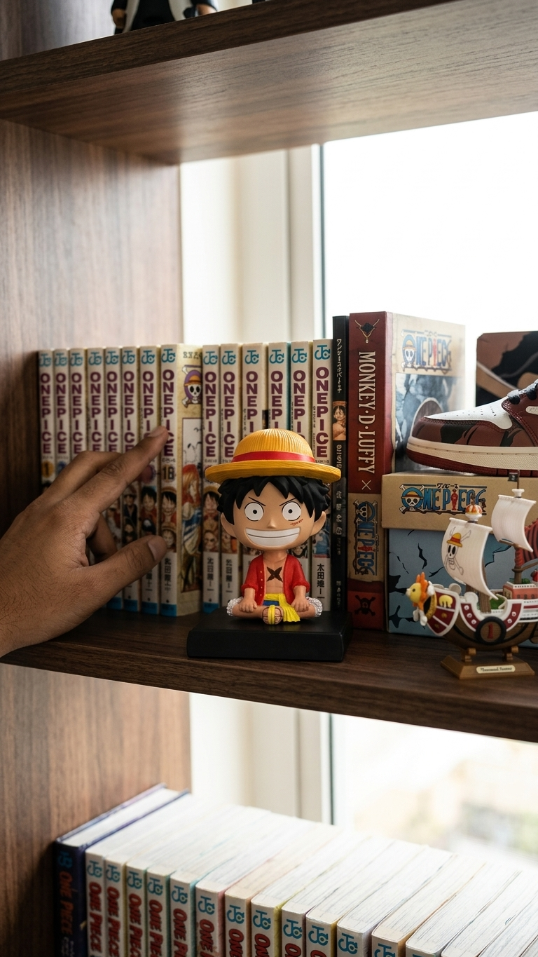 One Piece: Monkey D. Luffy Chibi Bobblehead & Mobile Holder