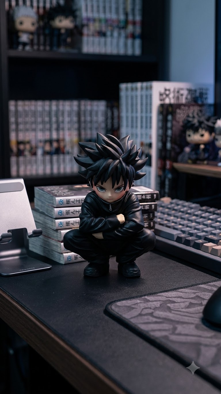 Jujutsu Kaisen: Megumi Fushiguro "Chibi Squat / Sulking Prowl" 13cm Collectible Figure