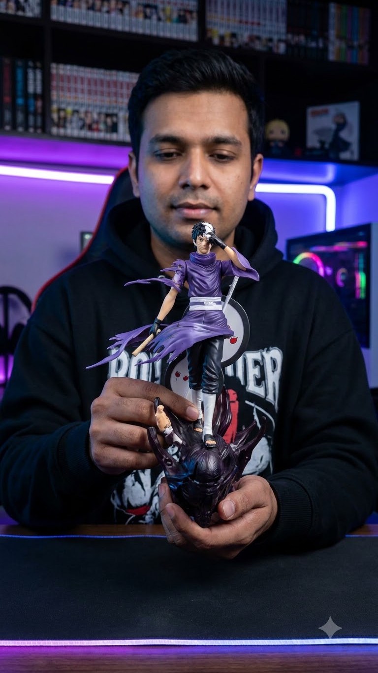 Naruto Shippuden: Obito Uchiha "War Arc – Unmasked & Gunbai" Dynamic Battle Diorama Statue