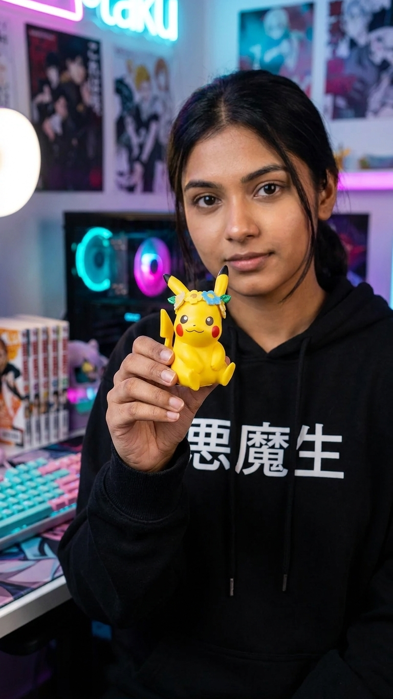Pokémon: Pikachu "Happy Costume & Hearts" Mini Figurine Set (6-Piece Collection)