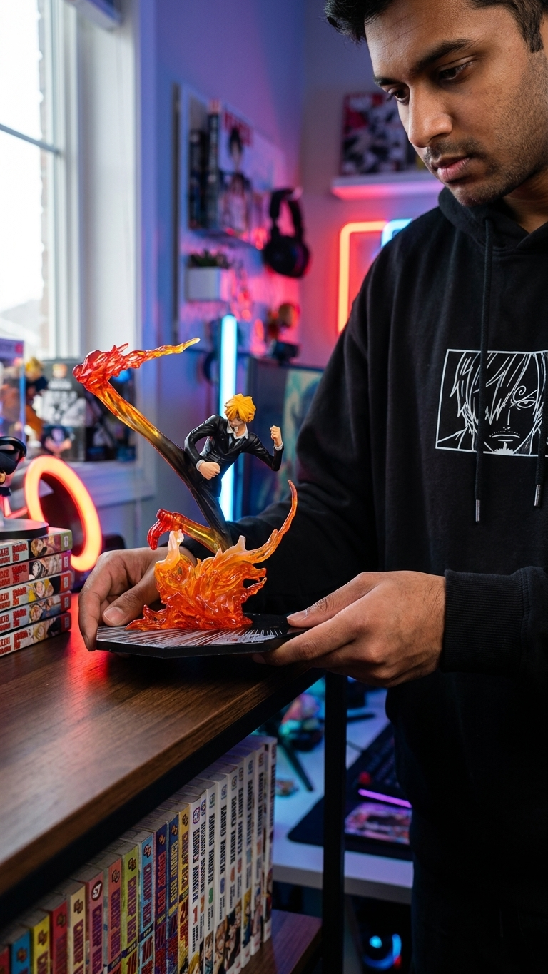 One Piece: Vinsmoke Sanji "Diable Jambe – Flambage Shot" Action Figure (15cm)