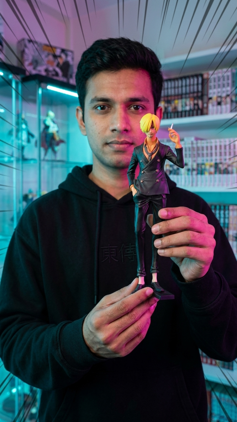One Piece: Vinsmoke Sanji "Black Leg" Action Figure – Master Chef & Warrior Edition