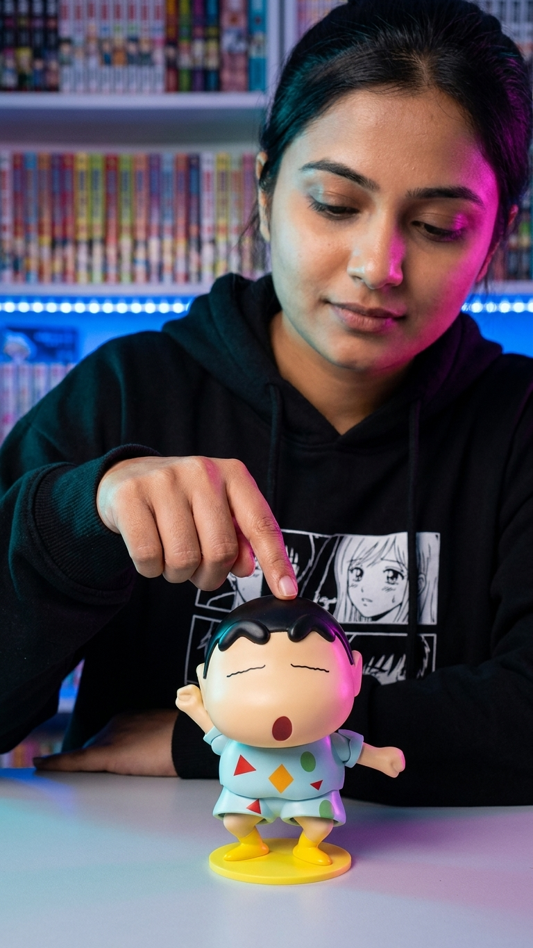 Crayon Shin-chan: Shinnosuke Nohara "Classic Sleepy Pajamas" Premium Head-Moving Bobblehead Figure (With Box)