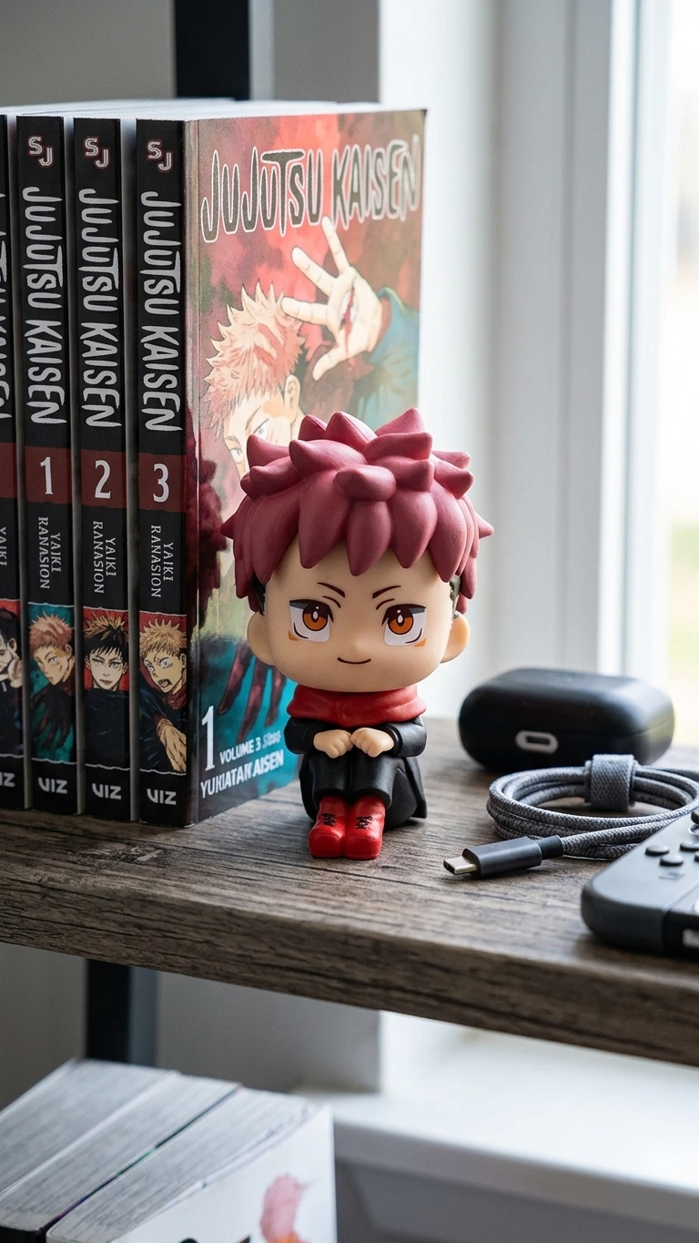 Jujutsu Kaisen: Yuji Itadori "Look Up & Seated" Chibi Mini Figure (9cm)