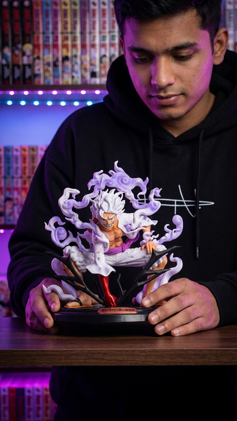 One Piece: Gear 5 Luffy "Sun God Nika – Ground Strike" Deluxe Action Figure (20cm)