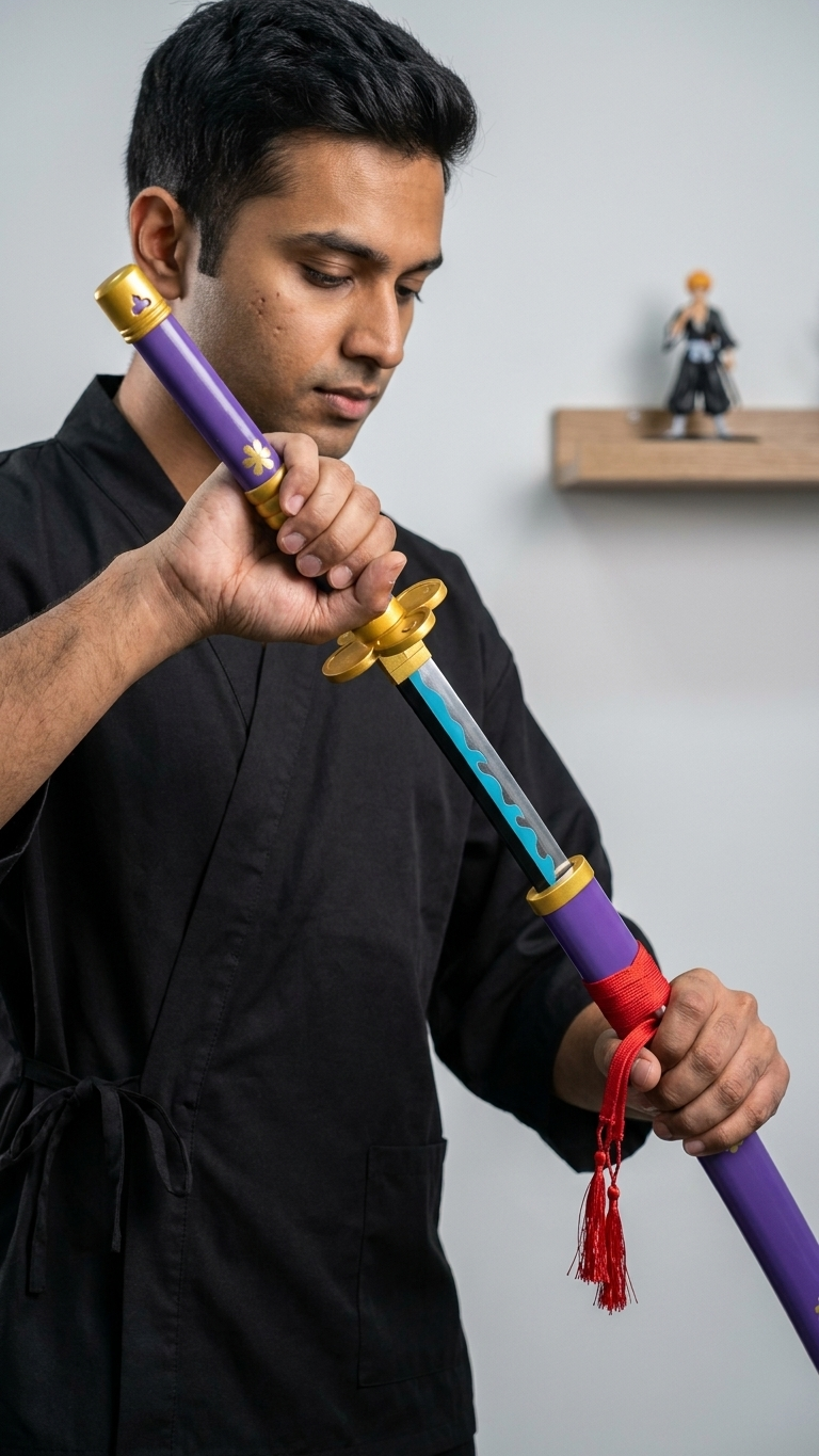 Zoro Purple Enma Wooden Katana 104cm | One Piece Cosplay Sword