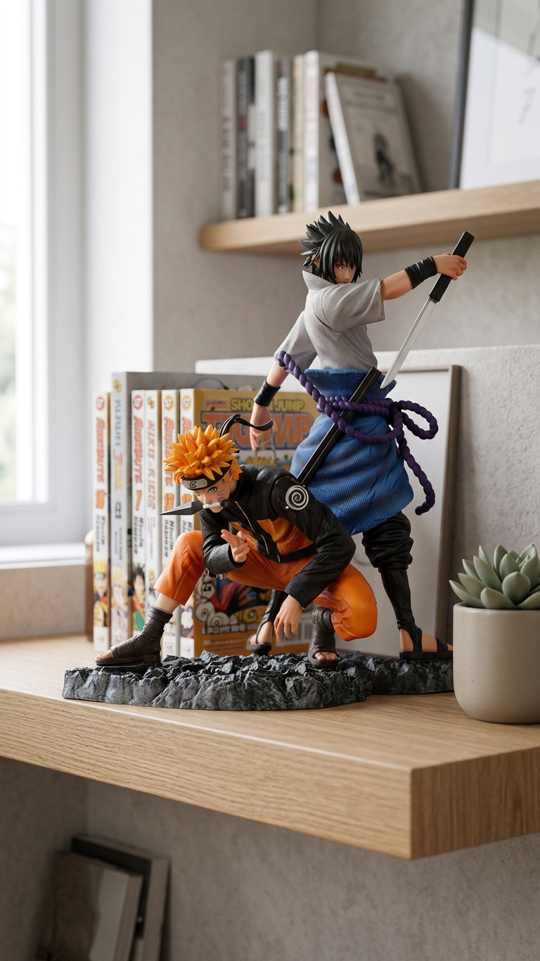 š„ Naruto & Sasuke Highly Detailed Figure ā 29cm (Blister + Box)