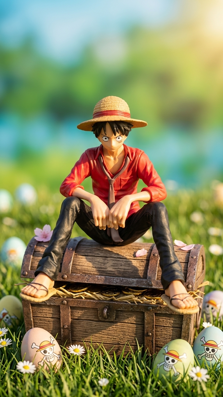 One Piece Monkey D. Luffy "Captain's Rest" Sitting Collectible Figure