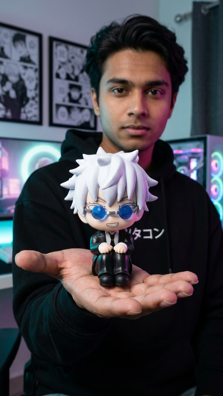 Jujutsu Kaisen: Satoru Gojo "Hidden Inventory" Blue Glasses Mini Chibi Figure (10cm)