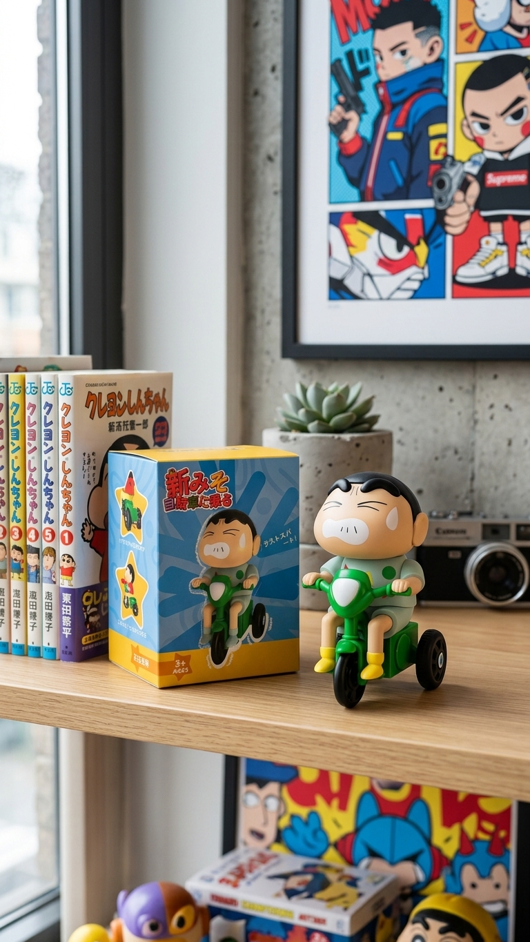Crayon Shin-chan: Shinnosuke Nohara "Late for School – Pajama Tricycle Rush" Premium Action Figure (With Box)