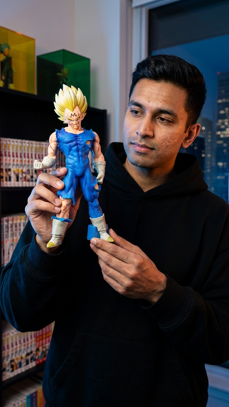 Dragon Ball Z: Majin Vegeta "Clenched Fist" Battle Damaged Figure (20cm)