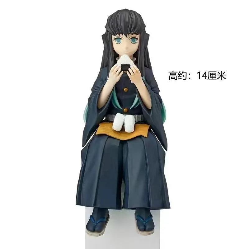 Demon Slayer Muichiro Tokito Mist Hashira Sitting "Noodle Stopper" Collectible Figure - 14cm