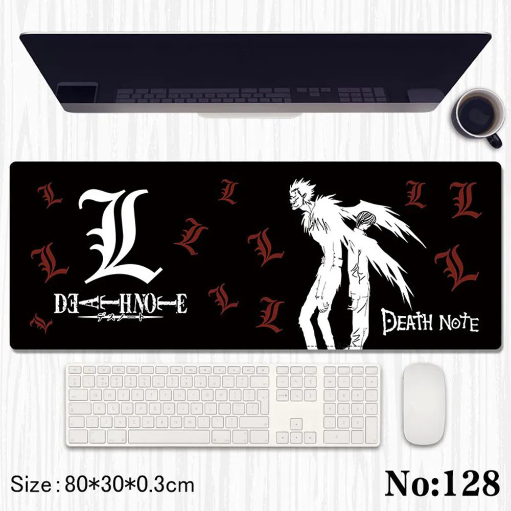 Death Note: "Light & Ryuk – Lawliet Shadow" Premium Gaming Desk Mat & Mouse Pad (80x30cm)