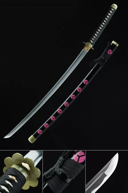 Zoro Shusui Black Wooden Katana 104cm | One Piece Cosplay Sword