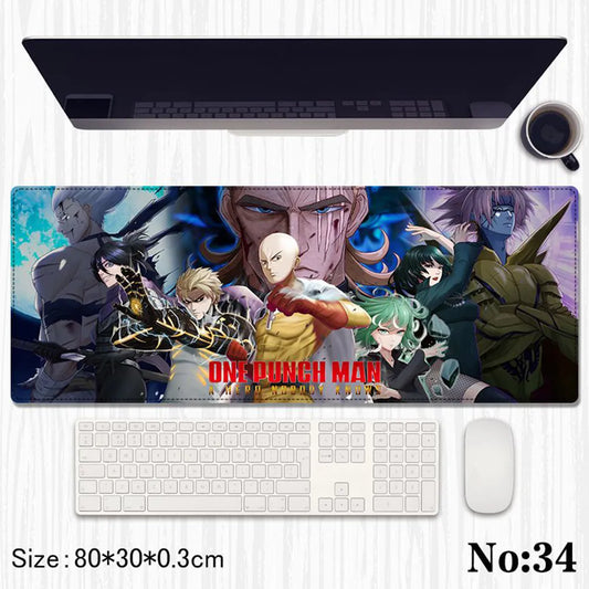 One Punch Man: Heroes & Villains "Saitama Ultimate Clash" Premium Gaming Desk Mat & Mouse Pad (80x30cm)