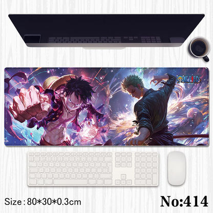 One Piece: Luffy & Zoro "Cosmic Battlefront" Premium Gaming Desk Mat & Mouse Pad (80x30cm)