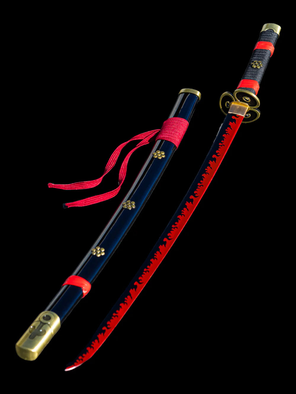 Zoro Black Enma Wooden Katana 104cm | One Piece Cosplay Sword