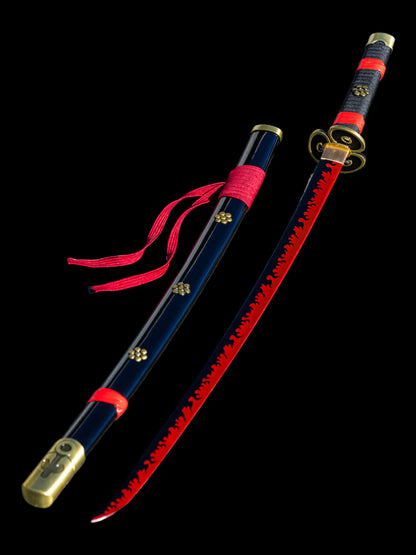 Zoro Black Enma Wooden Katana 104cm | One Piece Cosplay Sword
