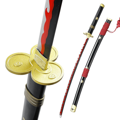 Zoro Black Enma Wooden Katana 104cm | One Piece Cosplay Sword