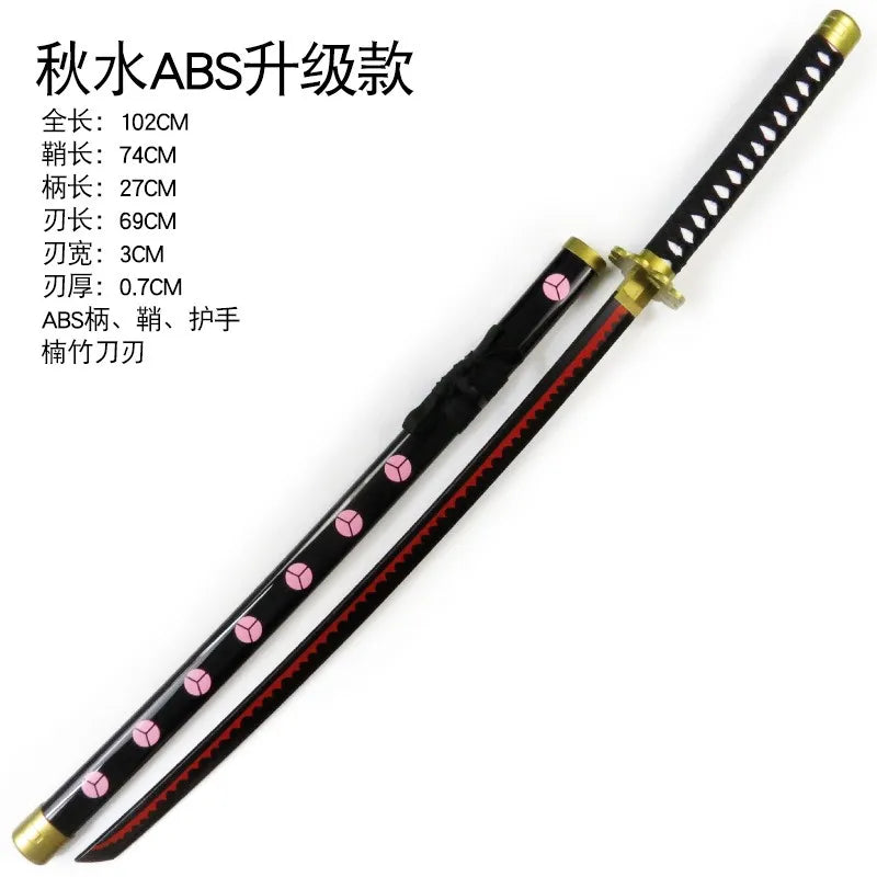 Zoro Shusui Black Wooden Katana 104cm | One Piece Cosplay Sword