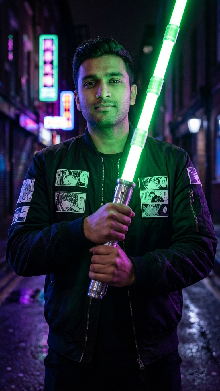 Star Wars Starlight Laser Sword: "One-Key Mechanical Ignition" Premium Automatic Telescopic Lightsaber