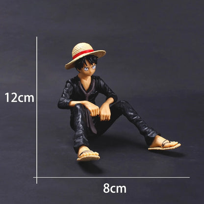 One Piece Monkey D. Luffy "Black Stealth Edition" Sitting Collectible Figure