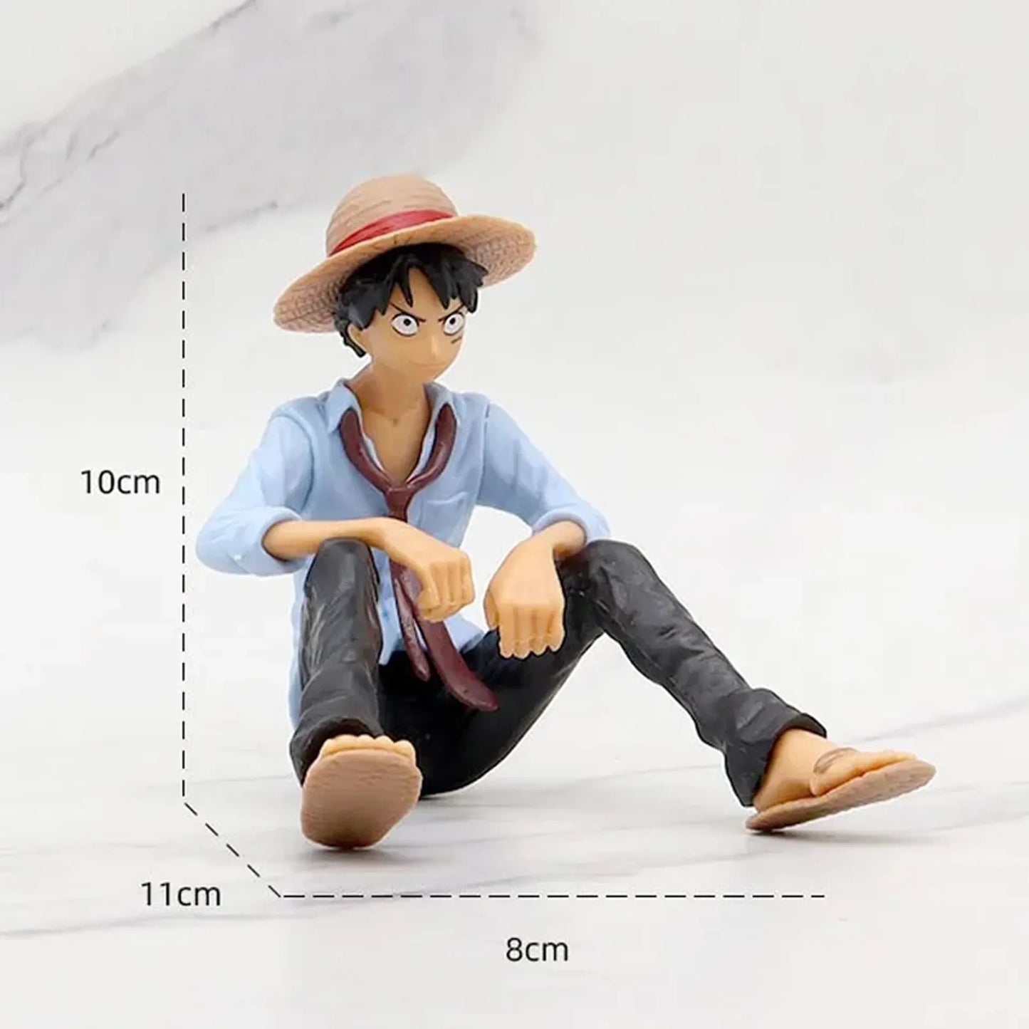 One Piece Monkey D. Luffy "Marine Blue Edition" Sitting Collectible Figure