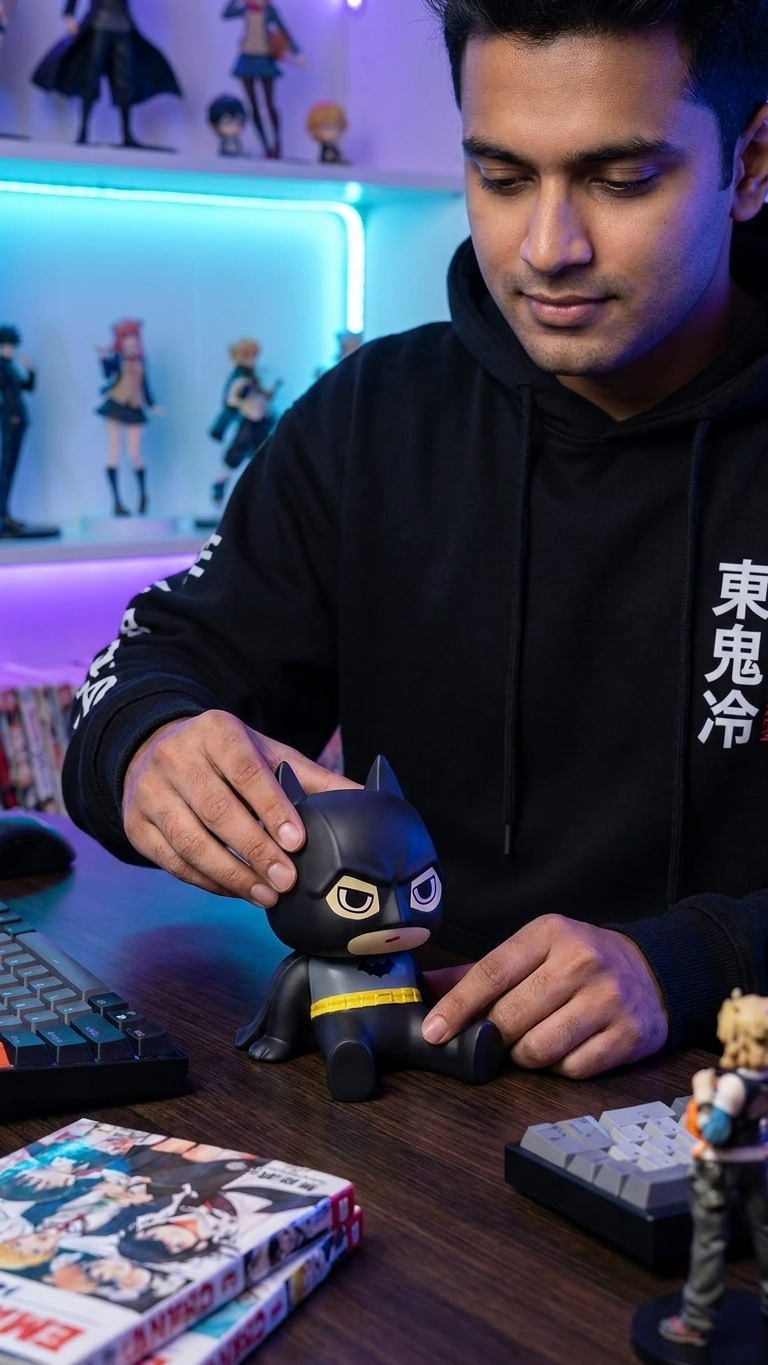 DC Commics: Battman Cute Chibi Mobile Holder & Desk Stand