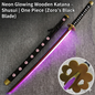 Neon Glowing Wooden Katana – Shusui | One Piece (Zoro’s Black Blade)