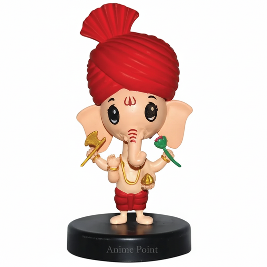 Ganesh Ji Bobble Head – Cute Dashboard / Table Figurine