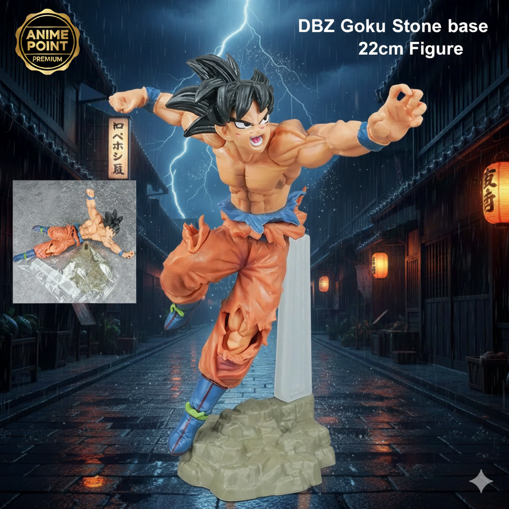 DBZ Goku Stone Base Action Figure – 22cm