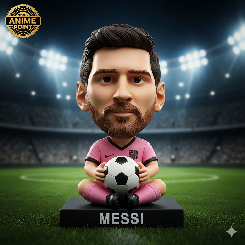 Lionel Messi Bobblehead – Pink Jersey Edition (With Box)