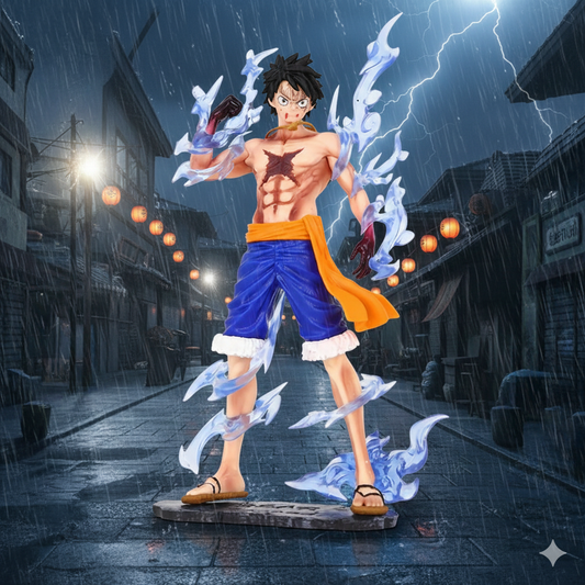 One Piece Monkey D. Luffy Blue Flame Standing Figure – 24.5cm