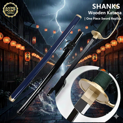 Shanks Wooden Katana 104cm | One Piece Red-Haired Pirate Sword Replica