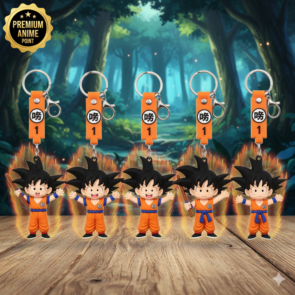 Goku 3D Keychain (Set of 5 Designs) – Dragon Ball Z Edition ⚡️
