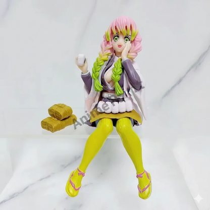 Demon Slayer Mitsuri Kanroji Love Hashira Sitting "Noodle Stopper" Collectible Figure - 15cm