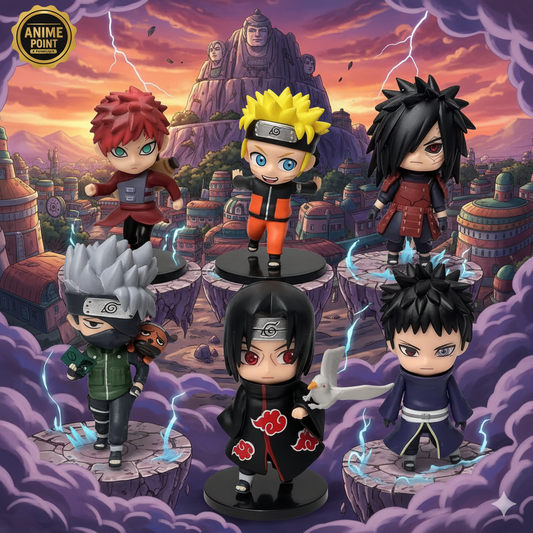 🍥 Naruto – Madara Set of 6pcs Mini Figures (9–11cm)
