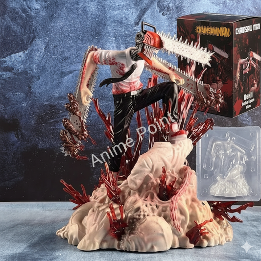 Chainsaw Man Denji Bloody Battle Version Action Figure - 18cm