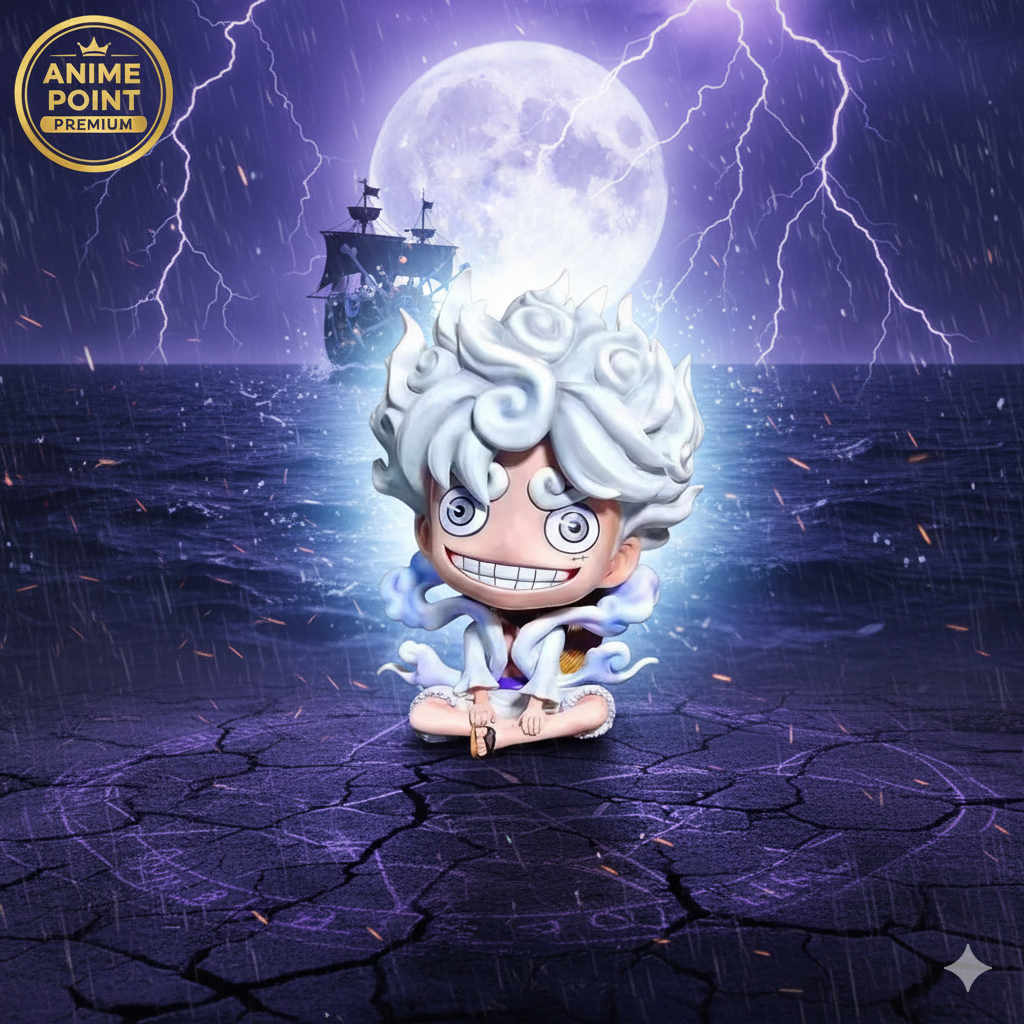 🌀 Luffy Gear 5 Mini Figure | One Piece Collection