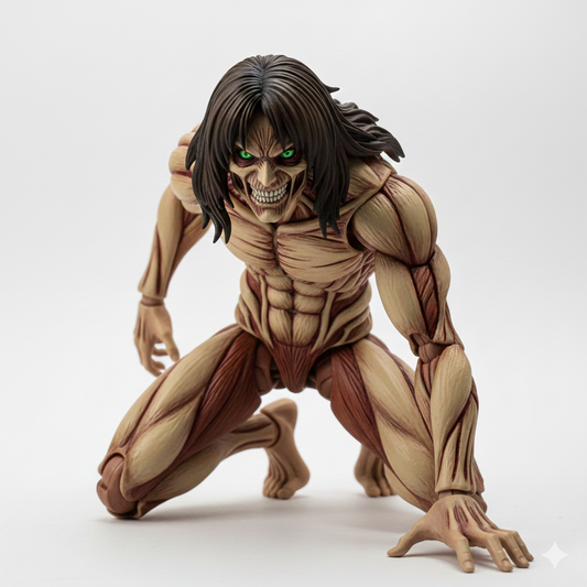 Attack on Titan Eren Yeager Titan Form Action Figure – Anime Collectible Display Toy