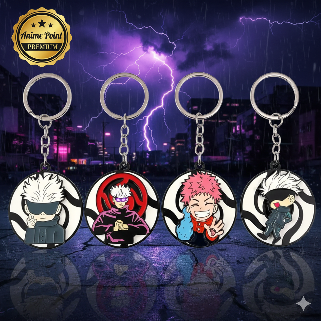 💫 Jujutsu Kaisen Metal Rotating Keychain (Designs as per Availability)
