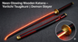 Neon Glowing Wooden Katana – Yoriichi Tsugikuni | Demon Slayer