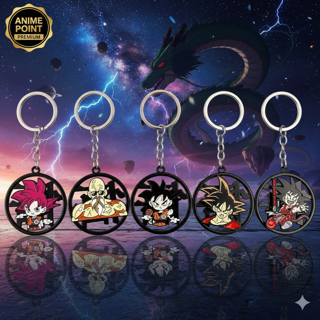 ⚡ DBZ Metal Rotating Keychain (Designs as per Availability)